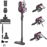 Hoover HF1 Kabelloser Elektro-Staubsauger ohne Beutel + Tierdüse I bis zu 120 m2 mit 1 Akkuladung I Staubsauger kabellos mit LED, XL Staubbehälter & Parkfunktion I Akkusauger mit Fugendüse & Staubbürste [HF110P]