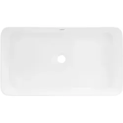 LuxeBath Keramik Waschbecken Waschtisch Aufsatzwaschbecken Waschschale Weiß 680x380x120mm