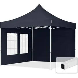 TOOLPORT Faltpavillon Economy 3 x 3 m inkl. 2 Seitenteile dunkelgrau 59037