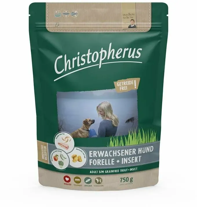 Christopherus Dog - Getreidefrei Forelle & Insekt