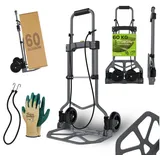 Tronitechnik TroniTechnik® Sackkarre SK-02 Handkarre klappbar, Transportkarre bis 60kg, Klappwagen aus Metall - Transportwagen