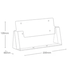 Tisch-Prospekthalter DIN A5 quer, 1 Fach