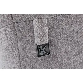 KAWOLA Sofa GARBO Designsofa Stoff grau