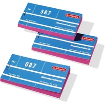 Herlitz Nummernblöcke 1-1000 farbrein VE=10 Blöcke a 100 Abrisse