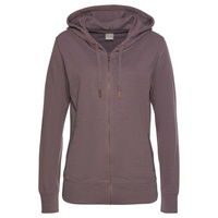 Bench. Loungewear Sweatjacke Damen mauve-meliert Gr.32/34