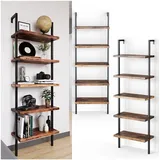 Vicco Loft Bücherregal Ava Standregal Wandregal 5 Ablagen Leiterregal Vintage