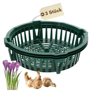 GarPet Pflanzschale Pflanzkörbe für Blumenzwiebeln Pflanzkorb Blumenzwiebel Tulpenzwiebel Ø 30 cm