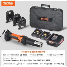Vevor Crimpzange M15/M22/M28