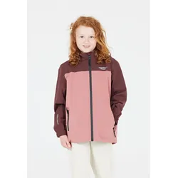 Outdoorjacke WEATHER REPORT "Borise Jr.", Kinder, Gr. 104, rosa, 90% Polyester, 10% Elasthan, mehrfarbig, casual, normal, hoch geschlossener Ausschnitt, Langarm, Jacken, mit wasserdichter Ausstattung
