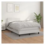 vidaXL Boxspringbett 120 x 200 cm Weiß