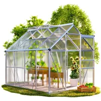Gardebruk Gewächshaus Alu Grau HKP 4 mm 4,8 m2