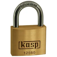 kasp K12560A2 Vorhängeschloss 60 mm, gleichschließend Goldgelb Schlüsselschloss