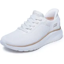 SKECHERS Bobs Squad Chaos Damen Weiß/Gold 39