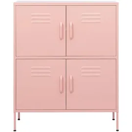 vidaXL Lagerschrank 80 x 101,5 x 35 cm Rosa