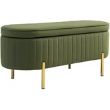 Homcom Truhenbank Grün 108 x 44 x 43,5 cm