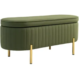Homcom Truhenbank Grün 108 x 44 x 43,5 cm
