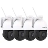 Foscam SD2X – IP-Kamera, WLAN, Dome, motorisiert, PTZ, 2 MP, mit 18-fachem optischem Zoom, intelligente Bewegungserkennung, Weiß