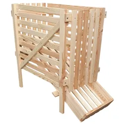 Holzkiste PROMADINO "Kartoffelkiste", beige (natur), B:44cm H:81cm T:96cm, Holz, Aufbewahrungsboxen, BxTxH: 44x96x81 cm, für 50 kg Kartoffeln