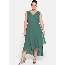 sheego Abendkleid Unifarben Grün 58