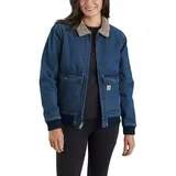 CARHARTT Relaxed Fit Denim Sherpa LINED JACKET 105446 - L