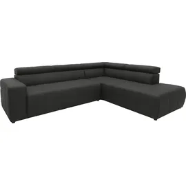 DOMO collection »Brandon L-Form, auch in Leder« inklusive Kopfteilverstellung, wahlweise mit Sitztiefenverstellung