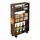 Relaxdays Nischenwagen, HBT: 80x15x45 cm, schmales Nischenregal Bad & Küche, 4 Ablagen, Rollregal Griffe, schwarz-braun