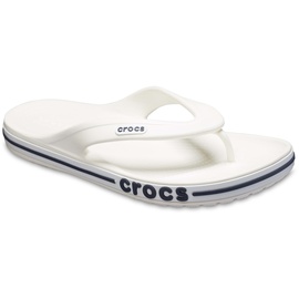 Crocs Unisex's Bayaband Flip Flop,White/Navy,38/39 EU | 38/39 EU