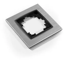 Rahmen McPower ''Flair'', 1-fach, silbernes Aluminium