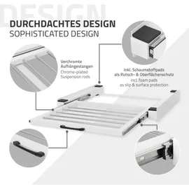 ML-Design Zwischenbaurahmen mit Wäscheleine, Stahl 60,5 x 54,5 cm