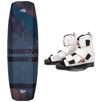 F2 Set Wakeboard Coast Petrol 144cm mit Wakebindung Team