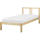 Beliani Vannes 90 x 200 cm Hellbraun