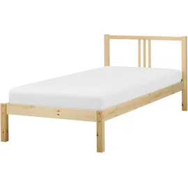 Beliani Vannes 90 x 200 cm Hellbraun