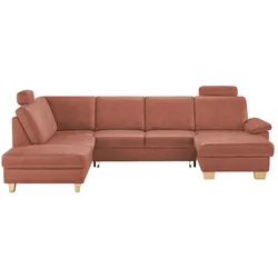 Kollektion Kraft Wohnlandschaft Kunstleder Samu ¦ rot ¦ Maße (cm): B: 316 H: 90 T: 235.0