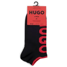 hugo underwear Sneakersocken 2 Paar rot/schwarz 35-38