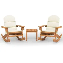 vidaXL 3-tlg. Garten-Lounge-Set Akazie braun