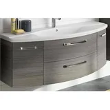 Pelipal Waschbeckenunterschrank 2 Auszüge 140 x 49,2 x 48 cm Grau