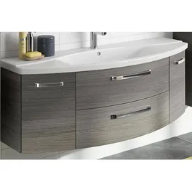 Pelipal Waschbeckenunterschrank 2 Auszüge 140 x 49,2 x 48 cm Grau