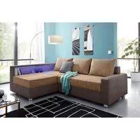 Collection AB "Relax L-Form, B: 223 cm", braun (dunkelbraun, cappucino), B:223cm H:84cm T:91cm, Zierkissen: 100%Polyester;Struktur (100% Polyester);Microfaser PRIMABELLE (100% Polyester);Kunstleder SOFTLUX / Struktur (80% Polyester, 20% Acryl);Microfaser