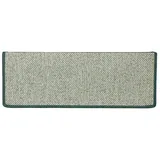 Floordirekt Stufenmatte Sabang Sisaloptik Grün 23,5 x 65 cm