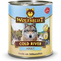 Wolfsblut Adult 800 Gramm Hundenassfutter 6 x 800 Gramm Cold River mit Forelle und Süßkartoffel