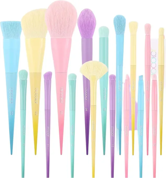docolor 17-teiliges Color Block 2.0 Make-up-Pinsel-Set
