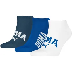 Sneakersocken, (3 Paar, 3er Pack), mit verstärkter Ferse und Zehenbereich, Gr. 35-38, blue combo, , 51975666-35