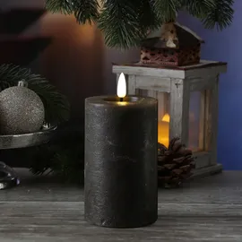 MARELIDA LED Kerze LINA 15 cm braun