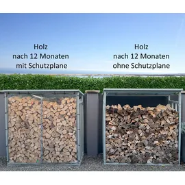 Quick Star Wetterschutz Set 185 x 185 x 1 cm Transparent/Weiß