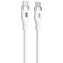 Hyper Hyper® HyperJuice USB-C Silikon-Ladekabel (1.5m/5ft) - Weiß