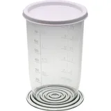Piebert Universal-Messbecher mit Skala 21416 (H15,5 xØ 9 cm) 700 ml für Stab-/Handmixer