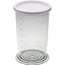 Piebert Universal-Messbecher mit Skala 21416 (H15,5 xØ 9 cm) 700 ml für Stab-/Handmixer