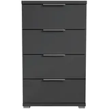 Die Möbelfundgrube Nachtschrank Smilla 46 x 46 x 79 cm Grau
