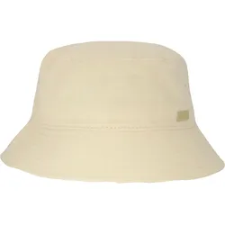 Fischerhut CHILLOUTS, Damen, Gr. S, beige (natur), Baumwolle, unifarben, casual,modisch, Hüte, mit seitlich angenähtem Logo