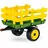 Peg Perego PEG John Deere Stake-Side Trailer, Zwei-Rad-Anhänger für Elektro-Traktor Ground Loader, Tragfähigkeit 10 kg, für Kinder ab 2 Jahren